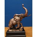 Marian Imports Marian Imports F13018 Elephant Bronze Plated Resin Sculpture - 8.5 x 6 x 10.5 in. 13018